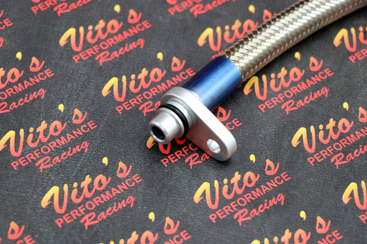 Vito's Oil cooler bypass line Honda TRX450R 450r 2004-2005 SILVER