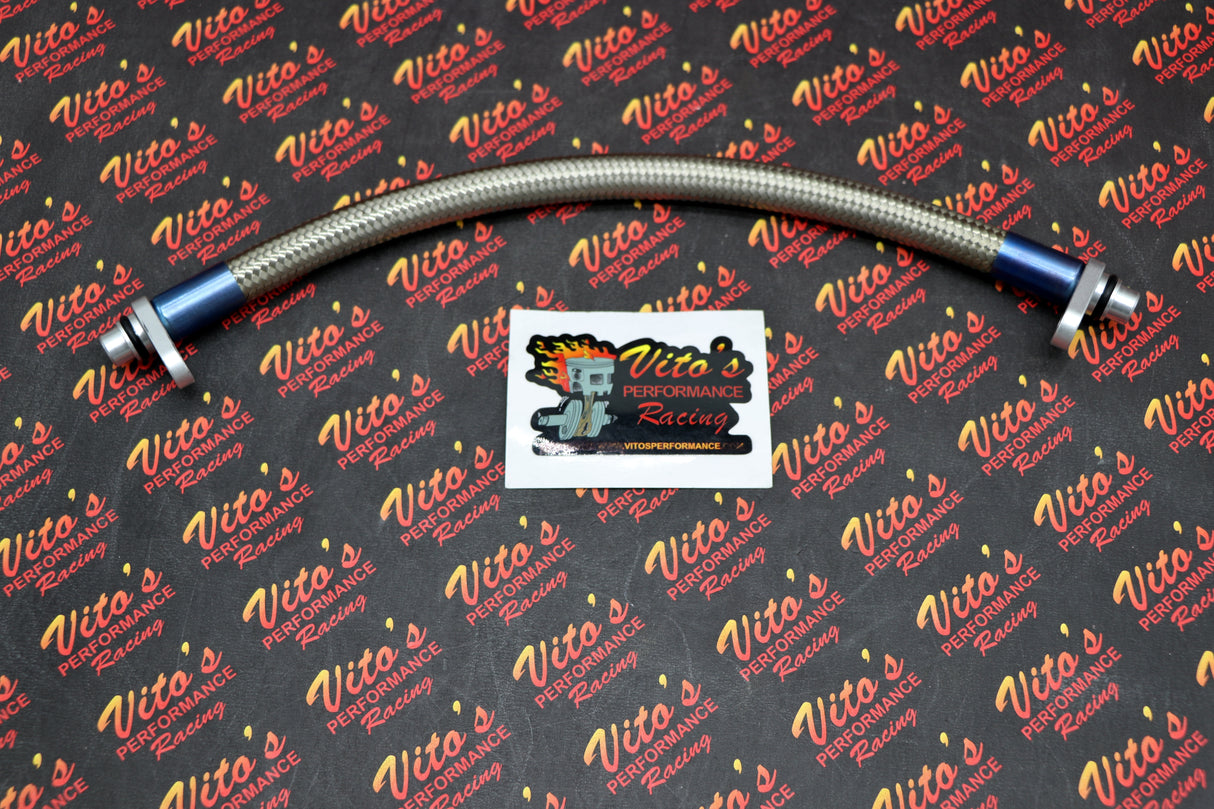 Vito's Oil cooler bypass line Honda TRX450R 450r 2004-2005 SILVER