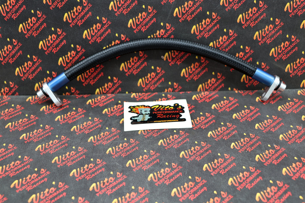 Vito's Oil cooler bypass line Honda TRX450R 450r 2004-2005 Black