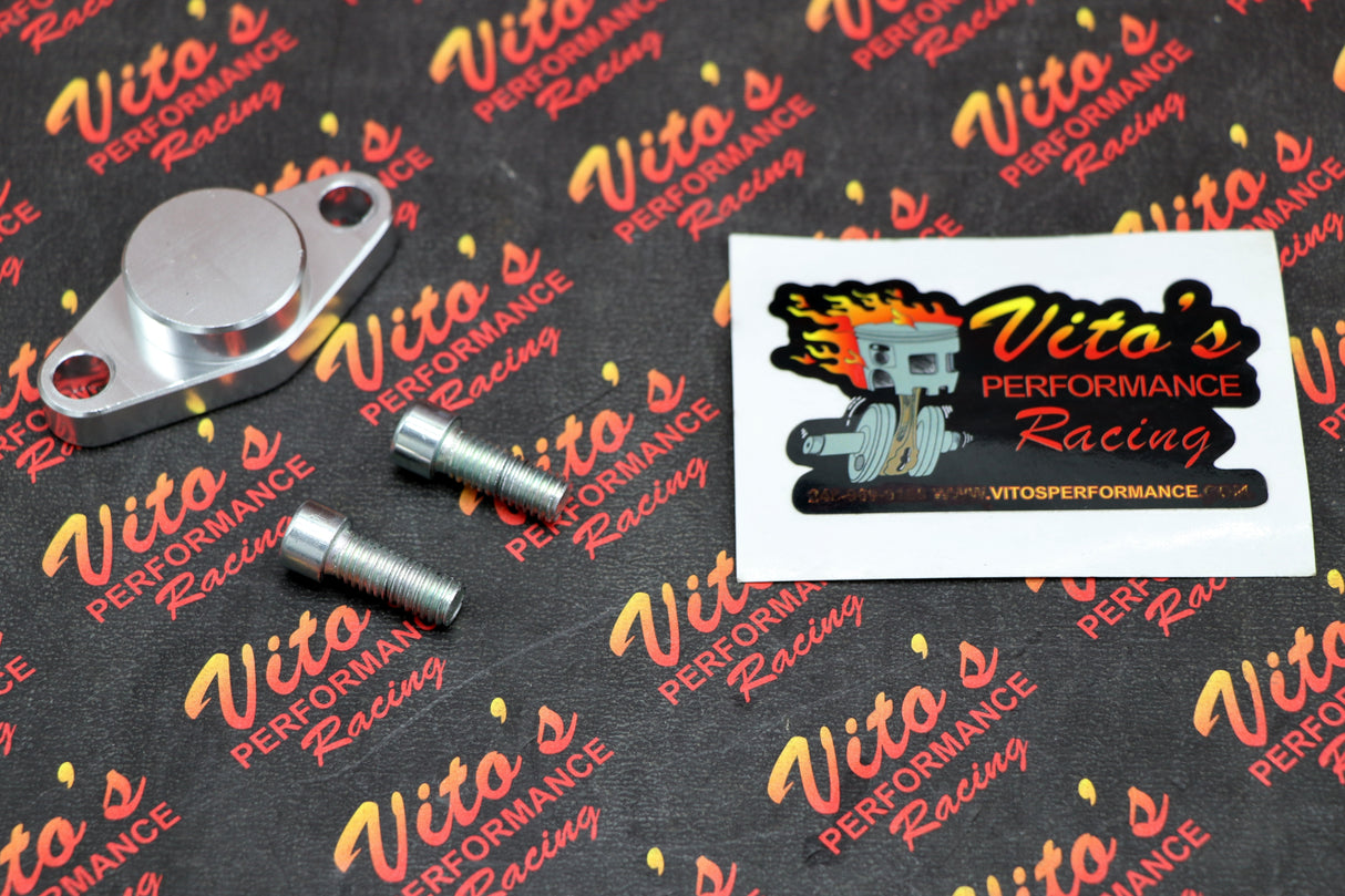 Vito's Rear Parking Brake Block Off Plate Billet Aluminum Banshee Raptor + Bolts