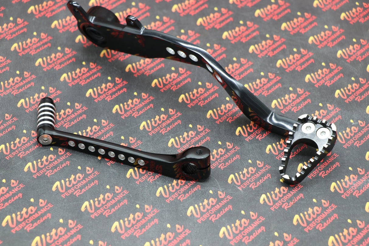 Honda TRX450R lever kit BILLET ALUMINUM BLACK shifter + brake lever
