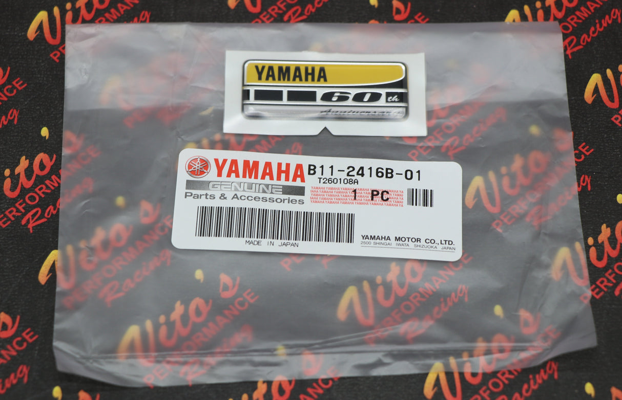 OEM YAMAHA 60TH ANNIVERSARY DOMED DECAL TAG EMBLEM STICKER TRIM 2016
