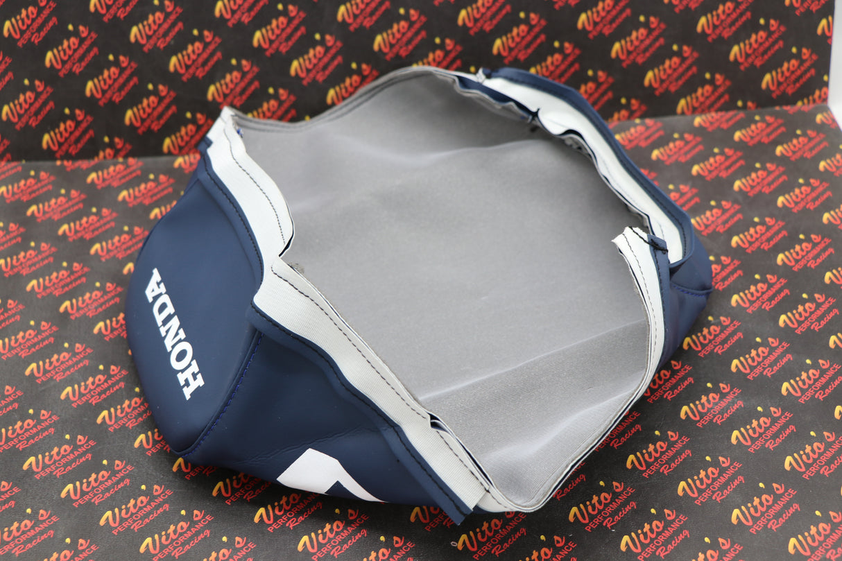 NEW Honda ATC70 seat cover only - fits 1978-1985 ATC 70 BLUE SMOOTH #70 letters