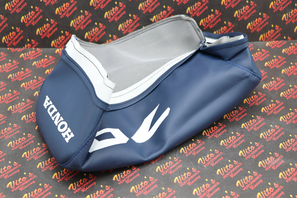 NEW Honda ATC70 seat cover only - fits 1978-1985 ATC 70 BLUE SMOOTH #70 letters