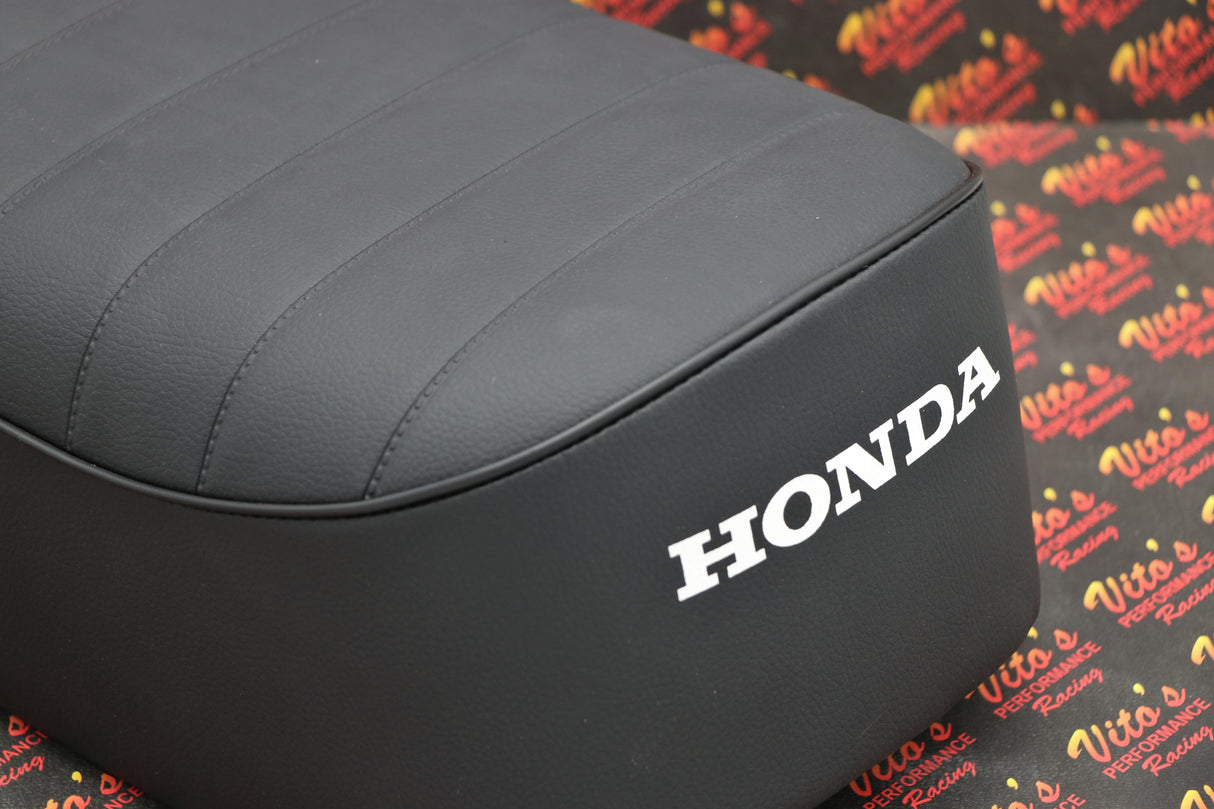 NEW Honda ATC70 seat complete - fits 1978-1985 ATC 70 BLACK PLEAT