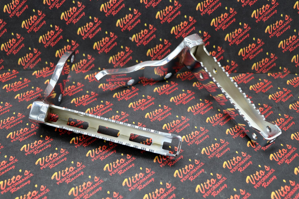 2 X Chrome Footpegs Foot Pegs Left + Right 1987-2006 Yamaha Banshee 2