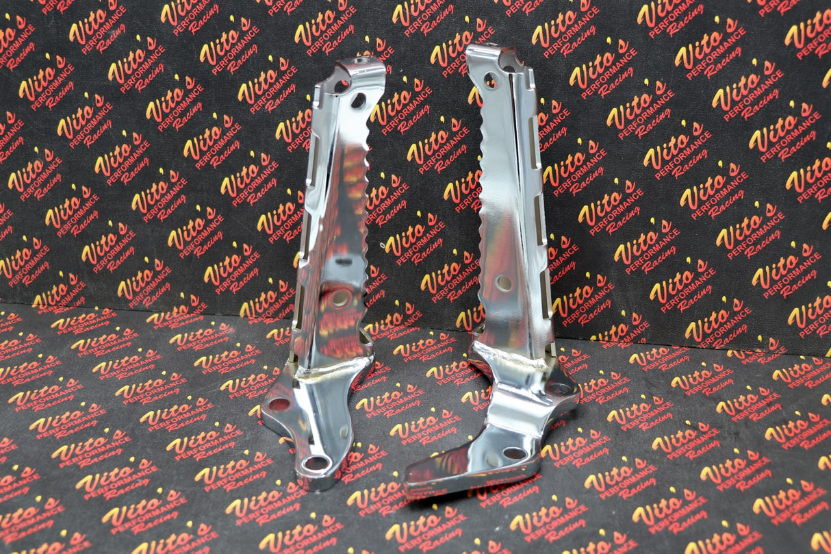 2 X Chrome Footpegs Foot Pegs Left + Right 1987-2006 Yamaha Banshee 3