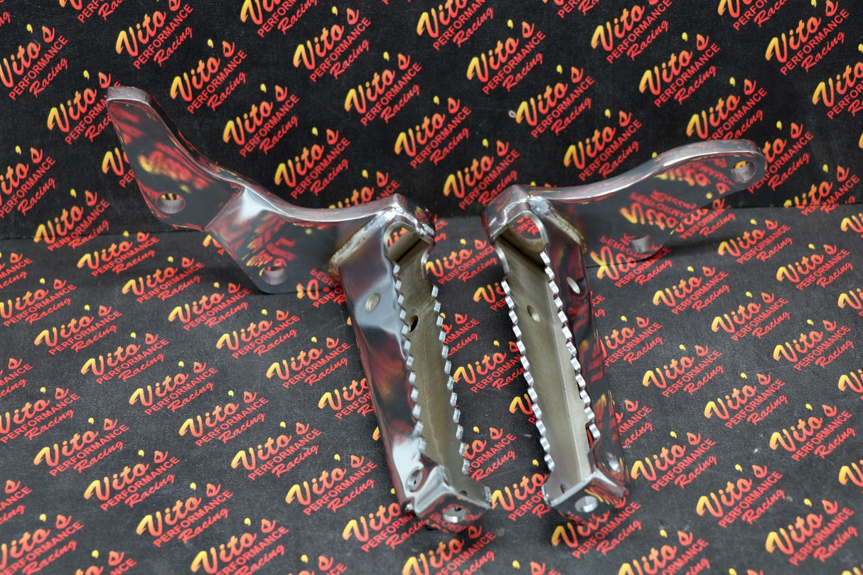 2 X Chrome Footpegs Foot Pegs Left + Right 1987-2006 Yamaha Banshee 4