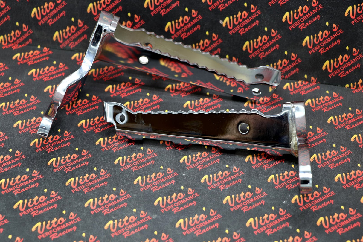 2 X Chrome Footpegs Foot Pegs Left + Right 1987-2006 Yamaha Banshee 1