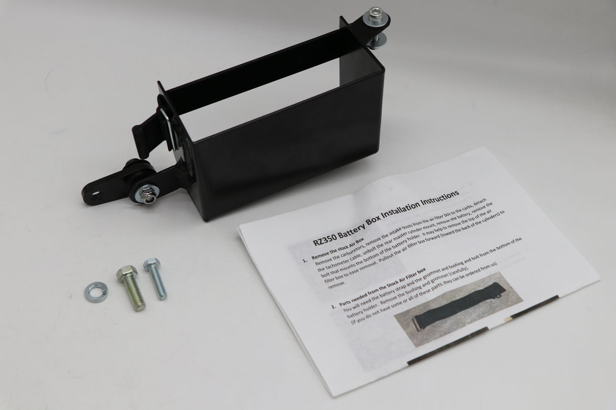 RZ-350 BATTERY BOX KIT for airbox delete by Toomey Designs + accessories
