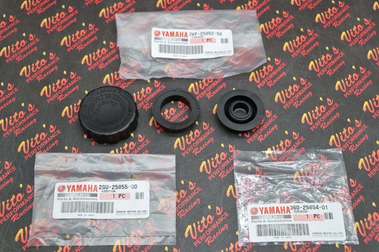 OEM Yamaha Banshee Rear Brake Master Cylinder Cap + Diaphragm + bushing KIT