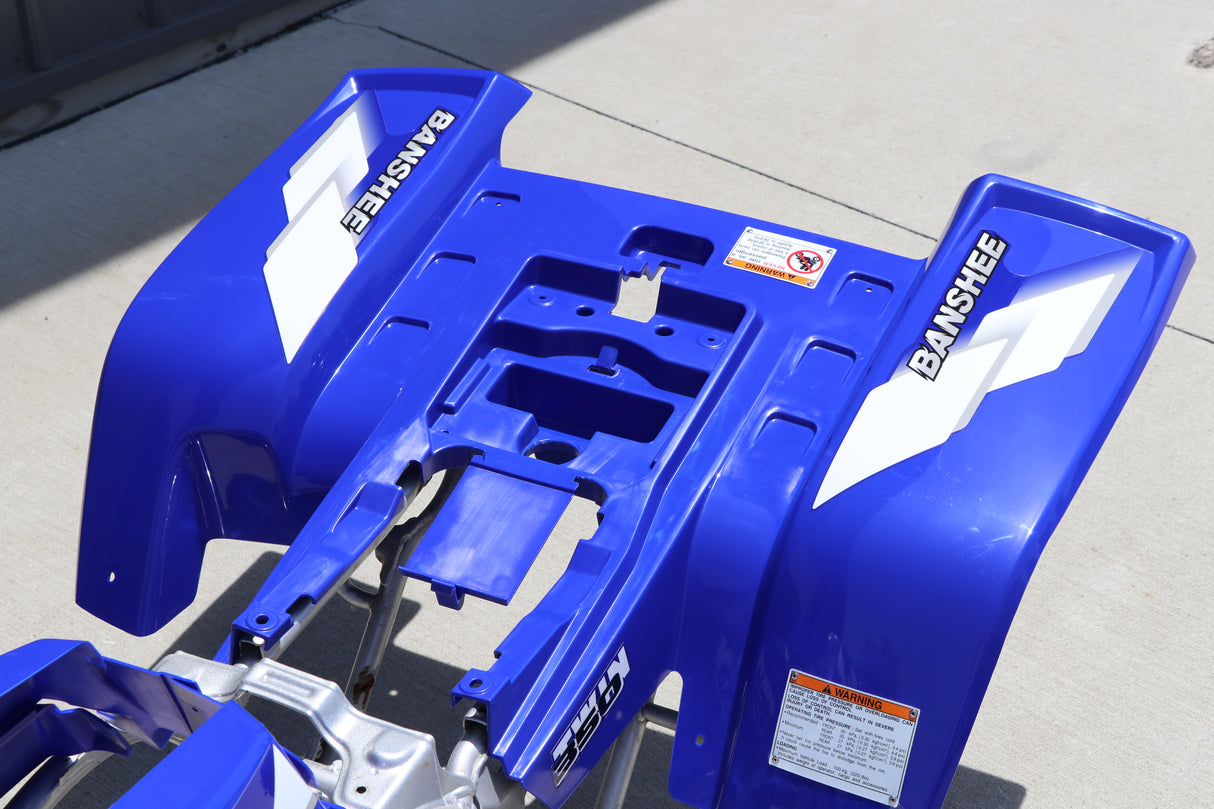 Yamaha Banshee Fenders + Gas Tank Plastic + Rad Cover Grill + Graphics Blue 2000