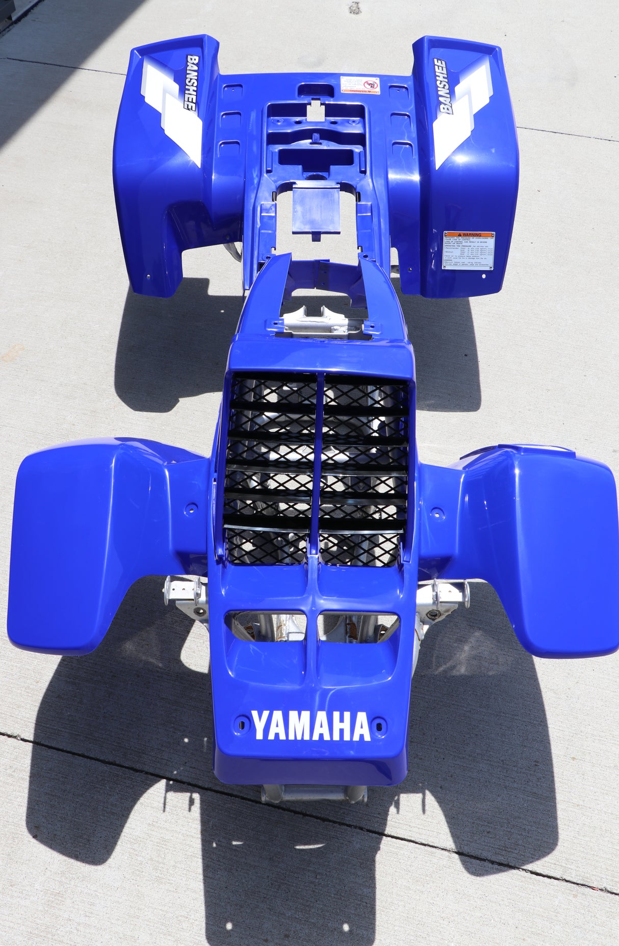Yamaha Banshee Fenders + Gas Tank Plastic + Rad Cover Grill + Graphics Blue 2000