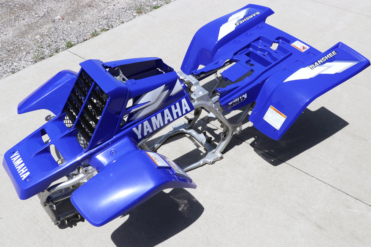 Yamaha Banshee Fenders + Gas Tank Plastic + Rad Cover Grill + Graphics Blue 2000