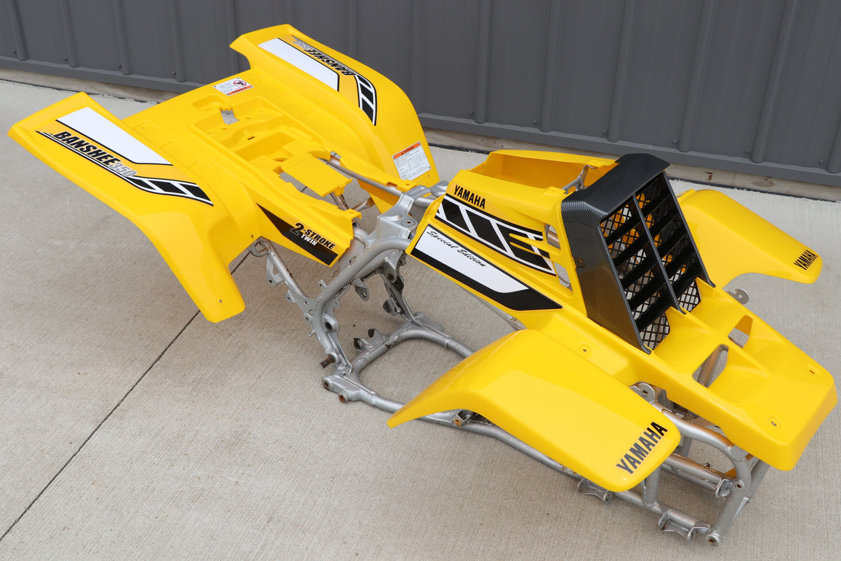 Yamaha Banshee fenders gas tank plastic graphics YELLOW + CARBON GRILL 2006 50th