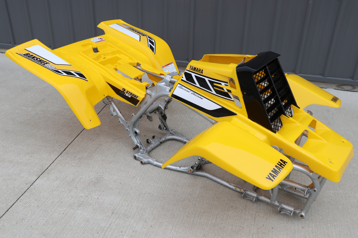 Yamaha Banshee fenders gas tank plastic grill graphics BLACK YELLOW 2006 50th