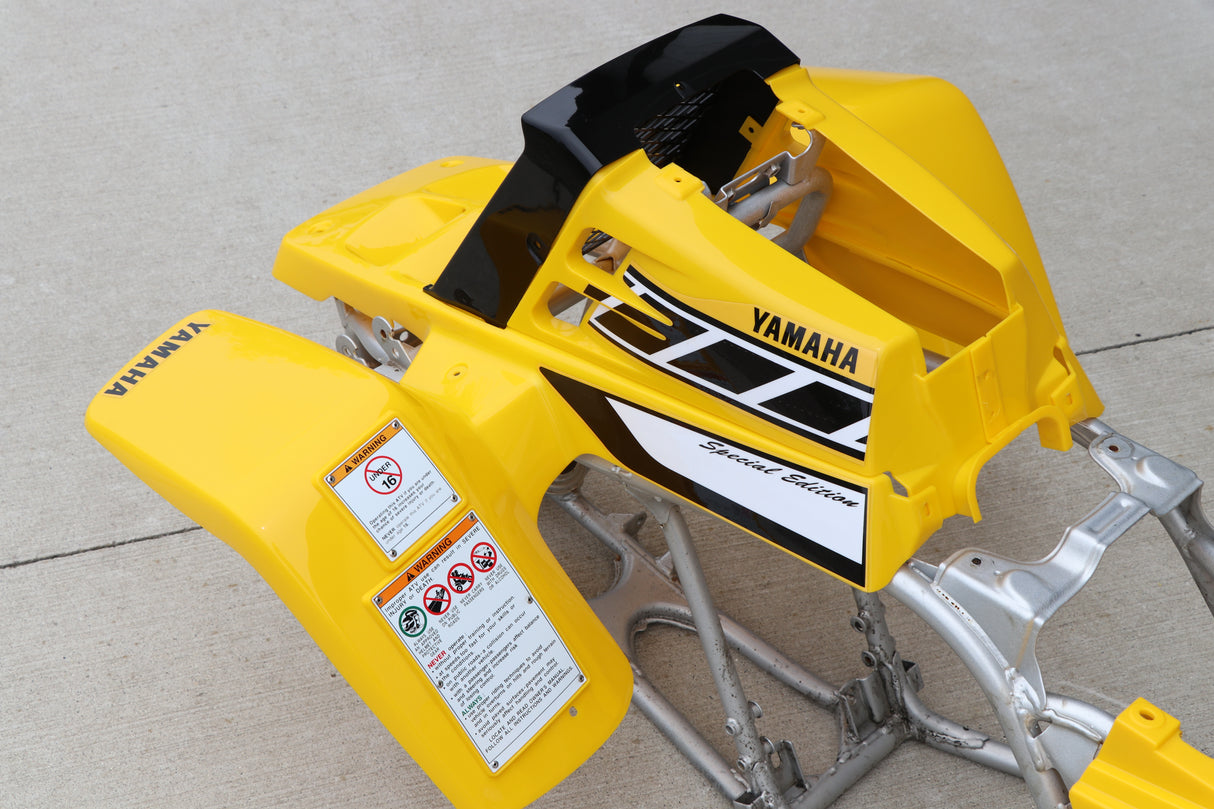 Yamaha Banshee fenders gas tank plastic grill graphics BLACK YELLOW 2006 50th