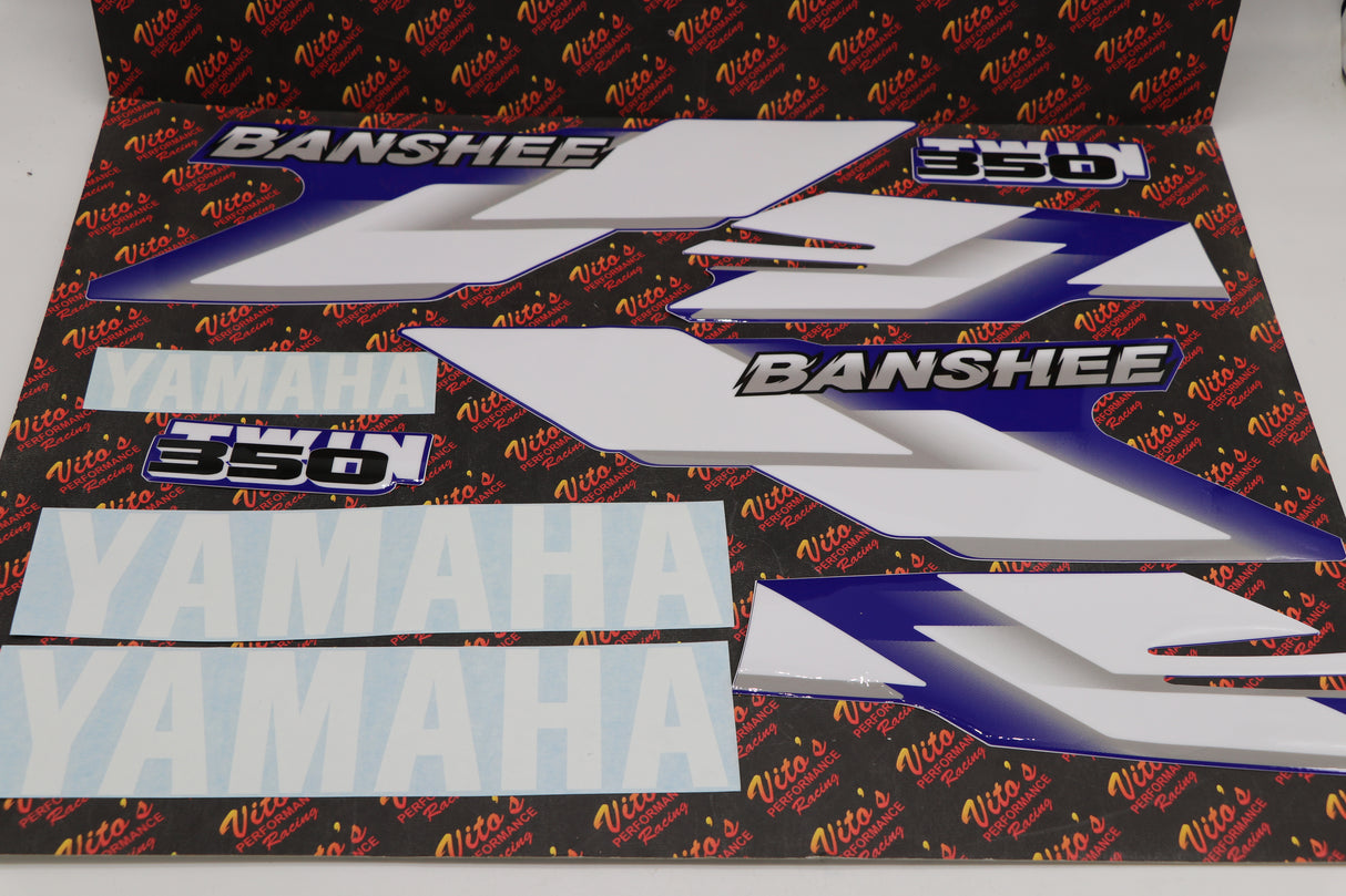 Vito's vinyl decal graphics kit 14MIL sticker Yamaha Banshee BLUE 2000