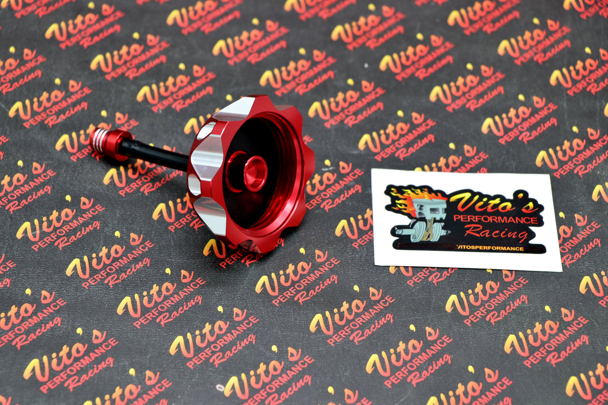 Vito's Performance aluminum GAS CAP Yamaha Raptor 700 700R RED