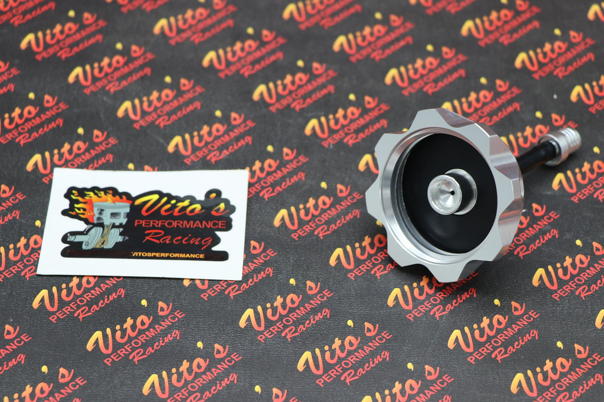 Vito's Performance aluminum GAS CAP Yamaha Raptor 700 700R SILVER