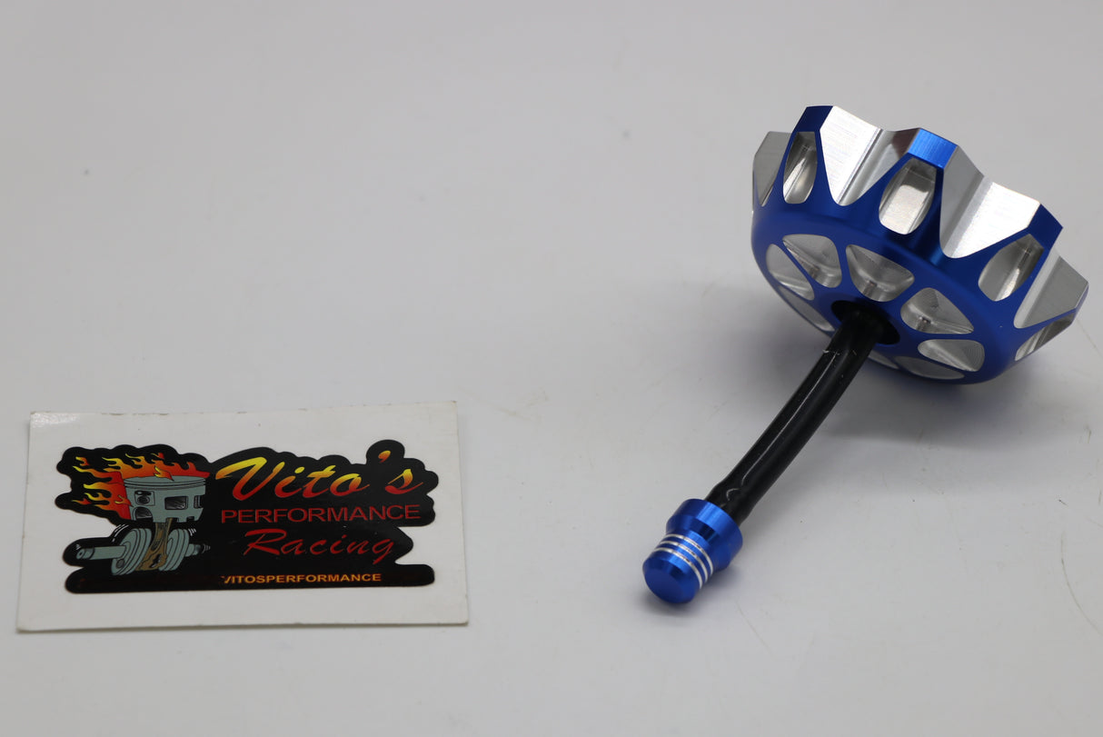Vito's Performance aluminum GAS CAP Yamaha Raptor 700 700R BLUE
