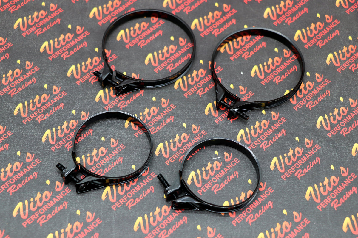 4 x VITO's carb clamps for stock airbox boots Yamaha Banshee 1987-2006