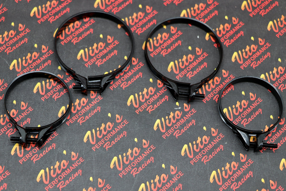 4 x VITO's carb clamps for stock airbox boots Yamaha Banshee 1987-2006