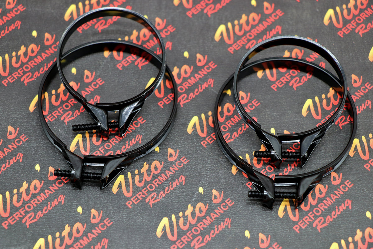 4 x VITO's carb clamps for stock airbox boots Yamaha Banshee 1987-2006