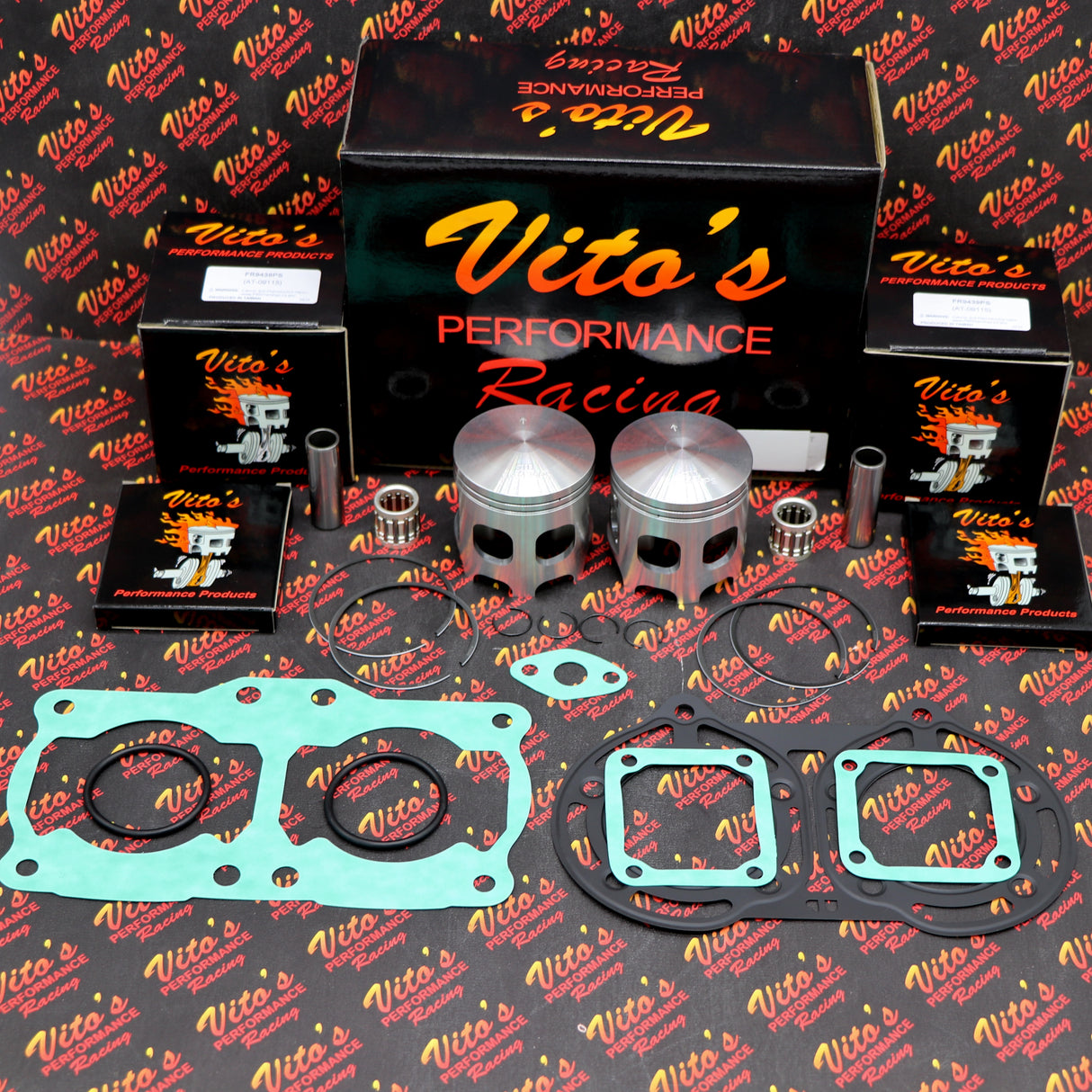 Vito's POWER PRO Banshee FORGED pistons + gasket kit 6hp over OEM 1