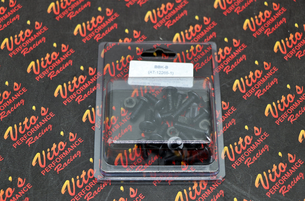 Vito's Yamaha Banshee Fender Bolt Screw Nut Mount Kit Plastics Hardware BLACK