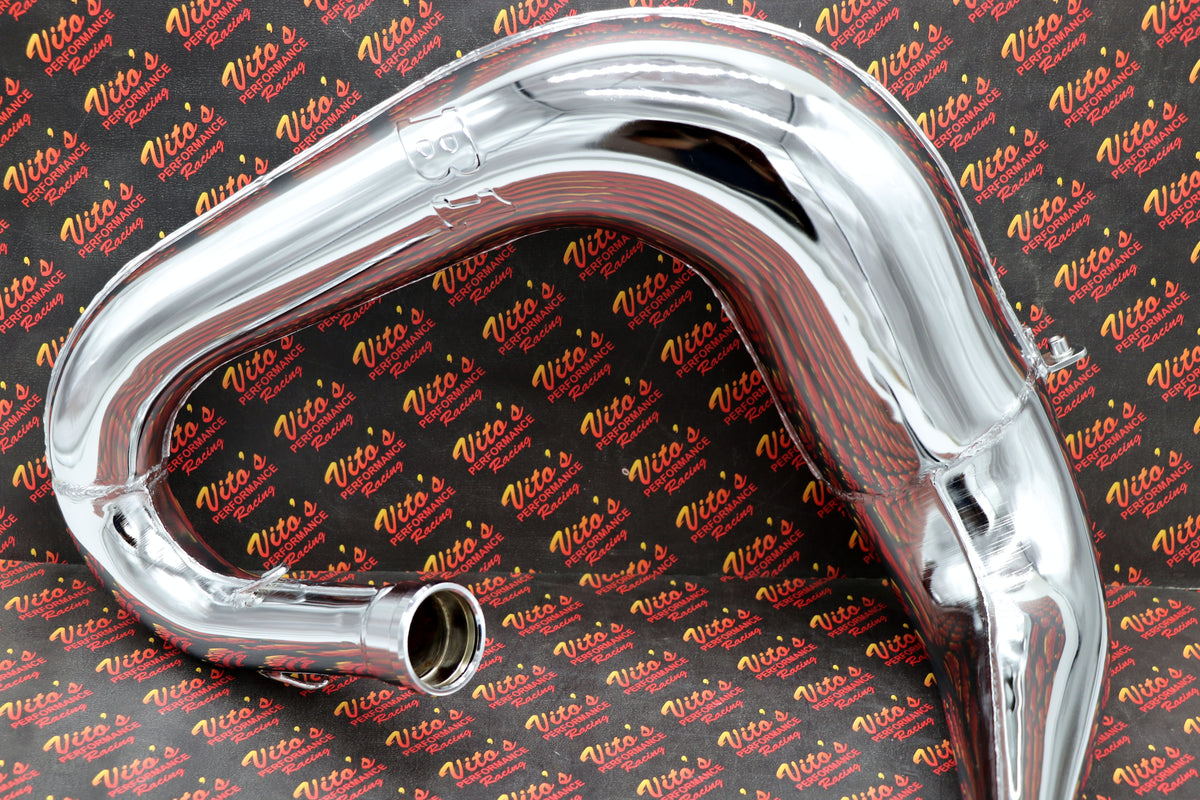 TOOMEY B1 Yamaha Blaster aftermarket exhaust pipe + silencer CHROME PLATED