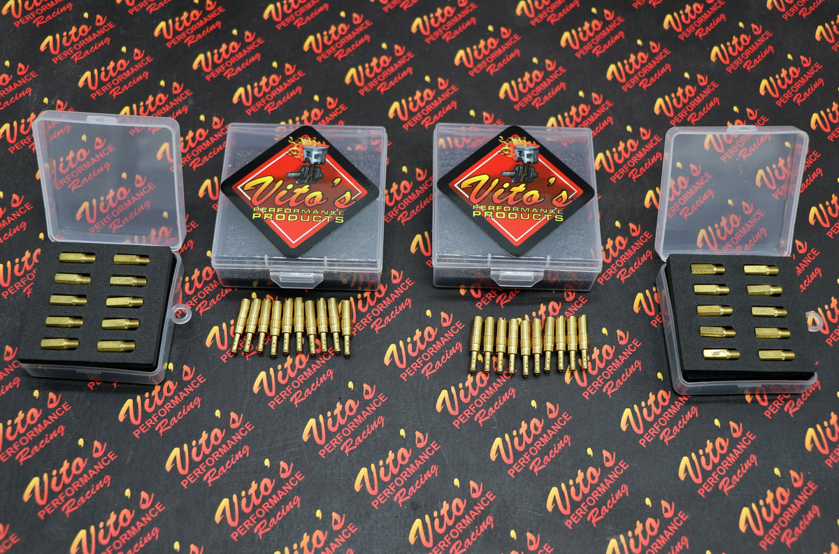 2 x VITO'S Keihin MAIN + PILOT FULL JET KIT Banshee PJ PWK 28mm 34mm 35mm