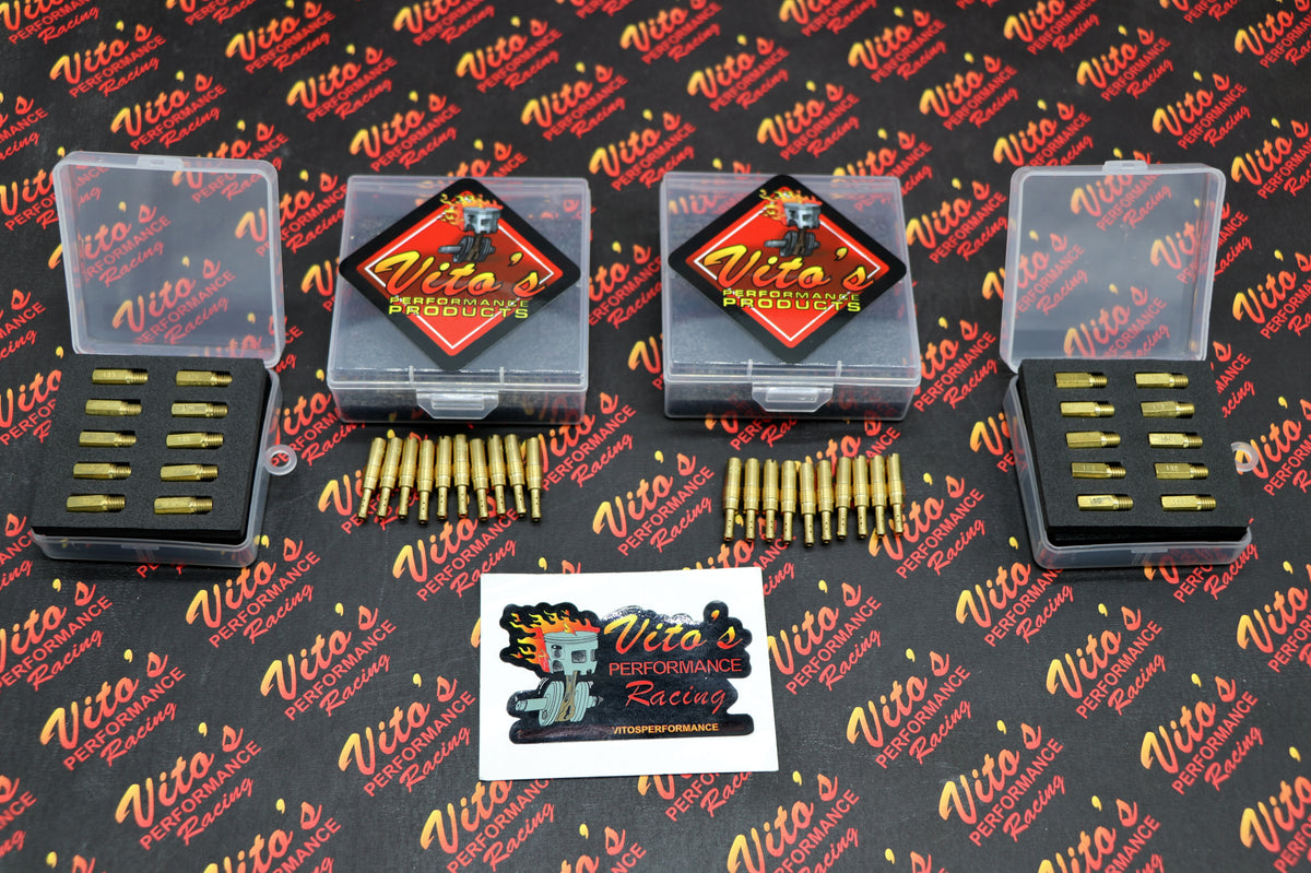 2 x VITO'S Keihin MAIN + PILOT FULL JET KIT Banshee PJ PWK 28mm 34mm 35mm