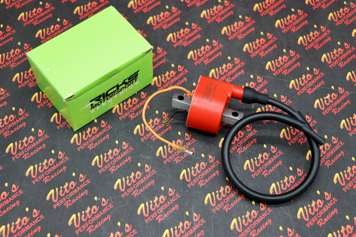 RICKS MOTORSPORTS Yamaha Blaster external Ignition Coil + spark plug wire 98-06 2