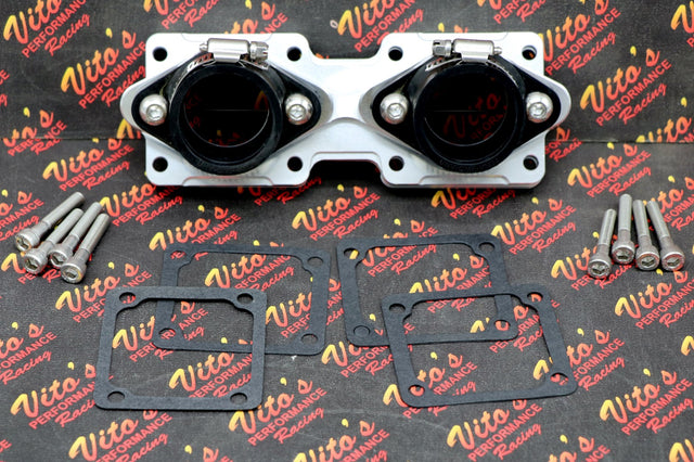 NEW Banshee BILLET aluminum crossover intakes 33mm 34mm 35mm carbs intake boots 1