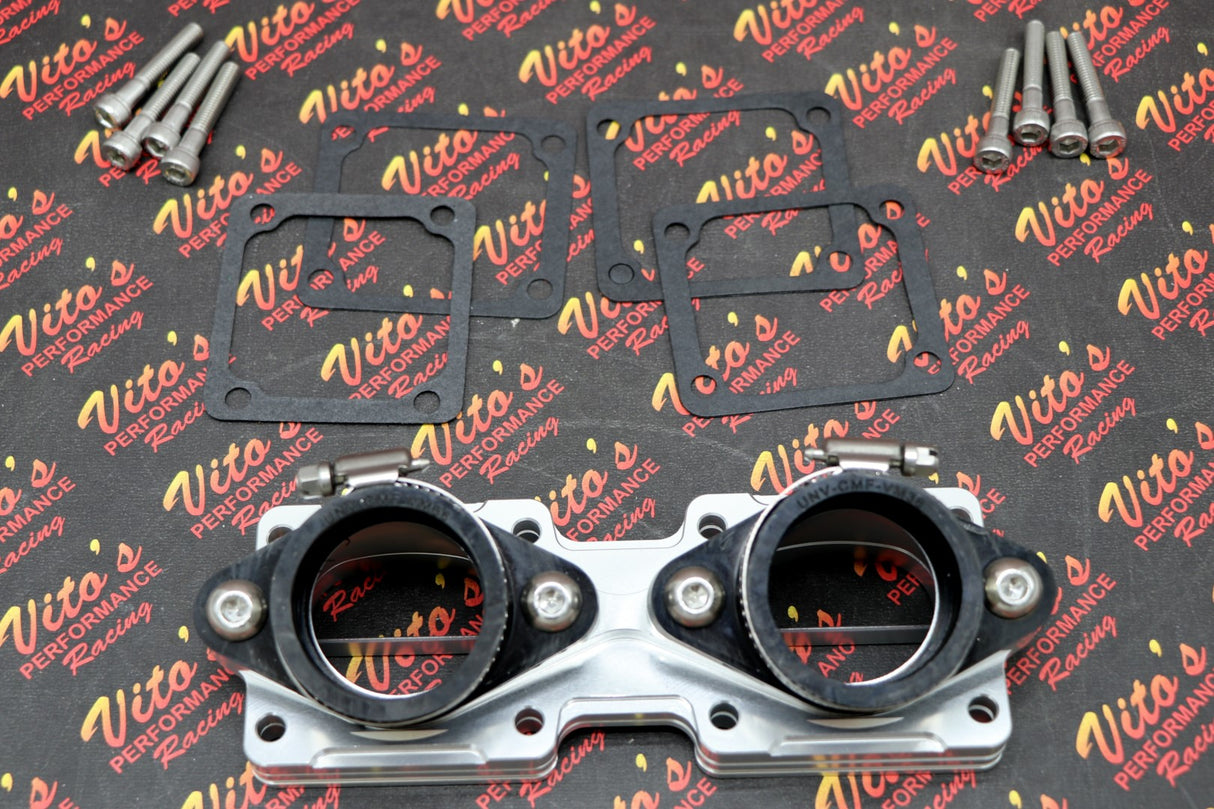 NEW Banshee BILLET aluminum crossover intakes STOCK or 28mm carbs intake boots