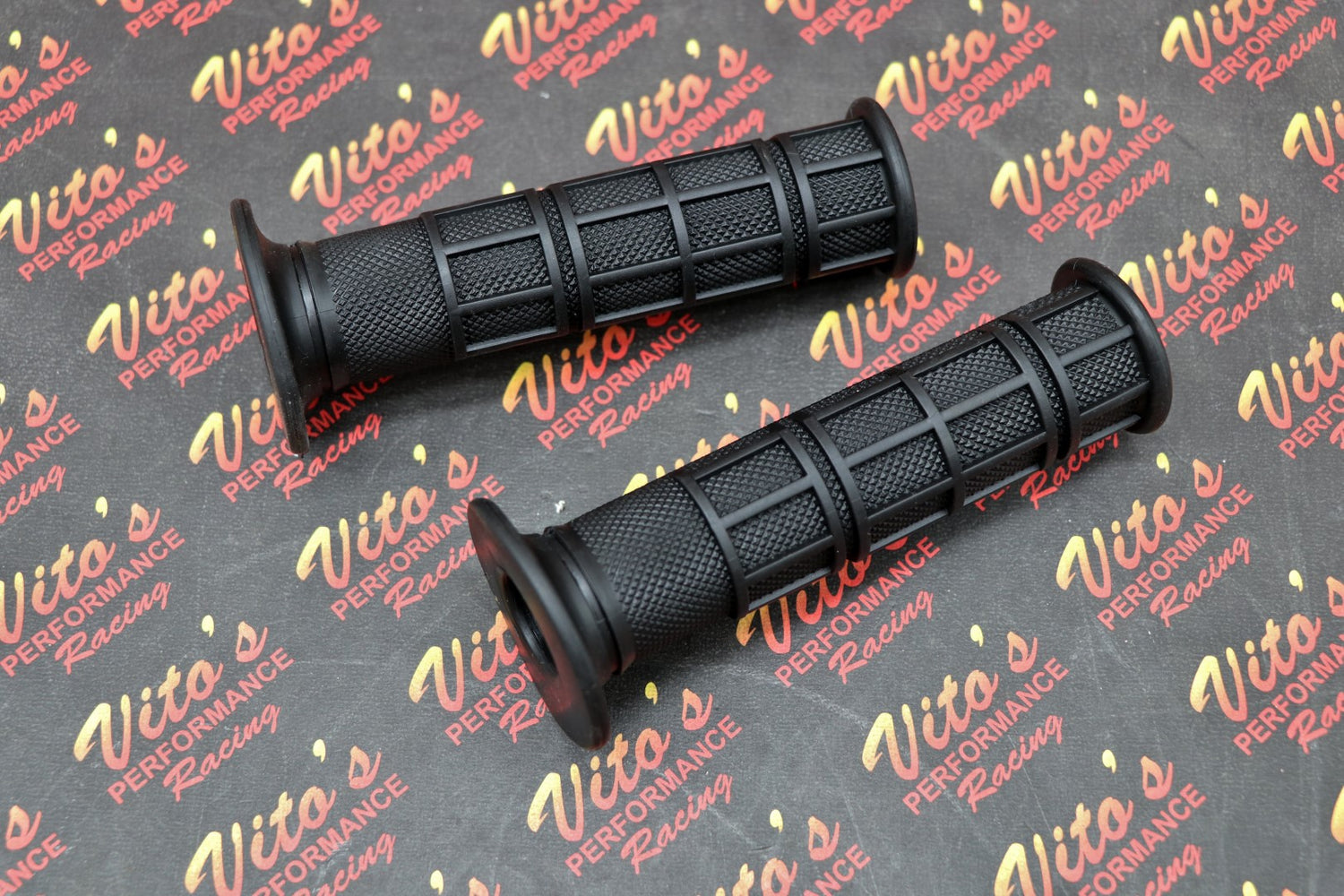 ATV handlebar grips Vito's BLACK 7/8" thumb throttle Yamaha Honda OEM style