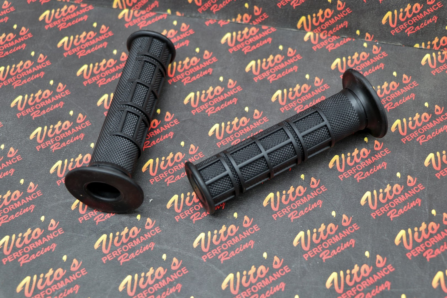 ATV handlebar grips Vito's BLACK 7/8" thumb throttle Yamaha Honda OEM style