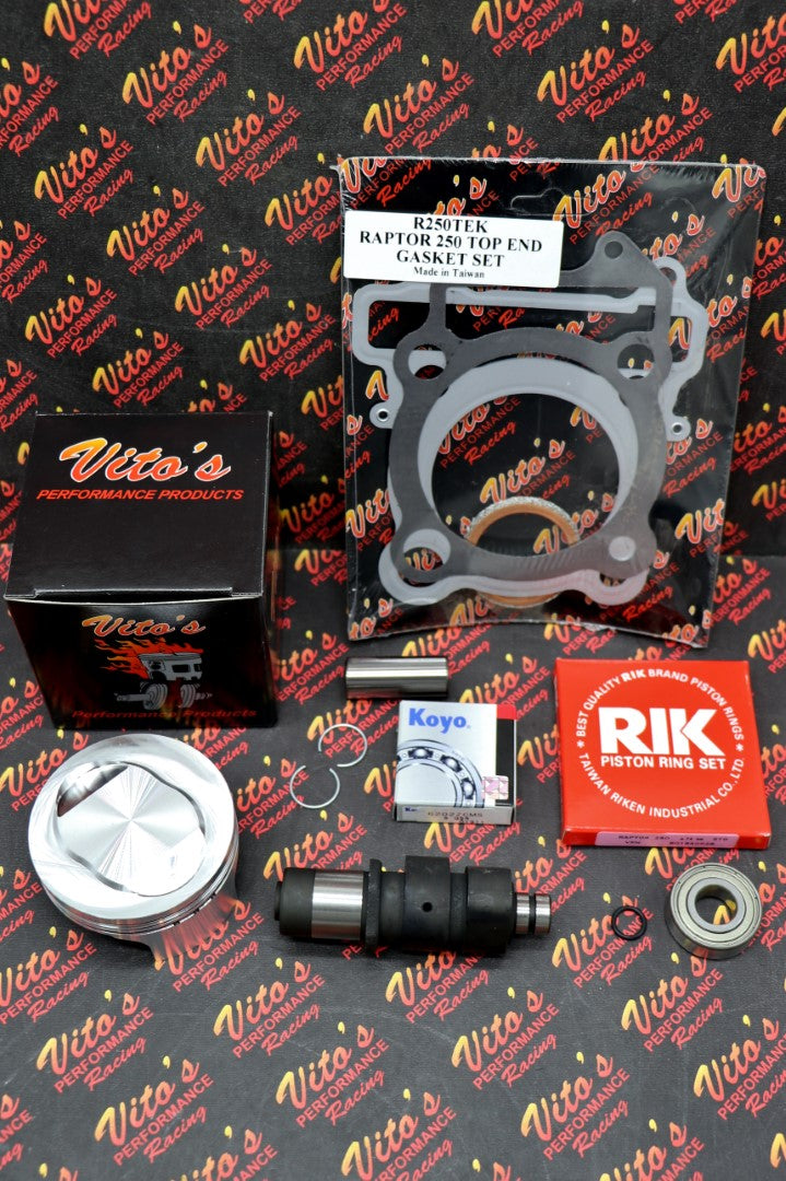 Vito's Performance Raptor 250 POWER UP CAM KIT Camshaft Piston Gasket Bearing 2