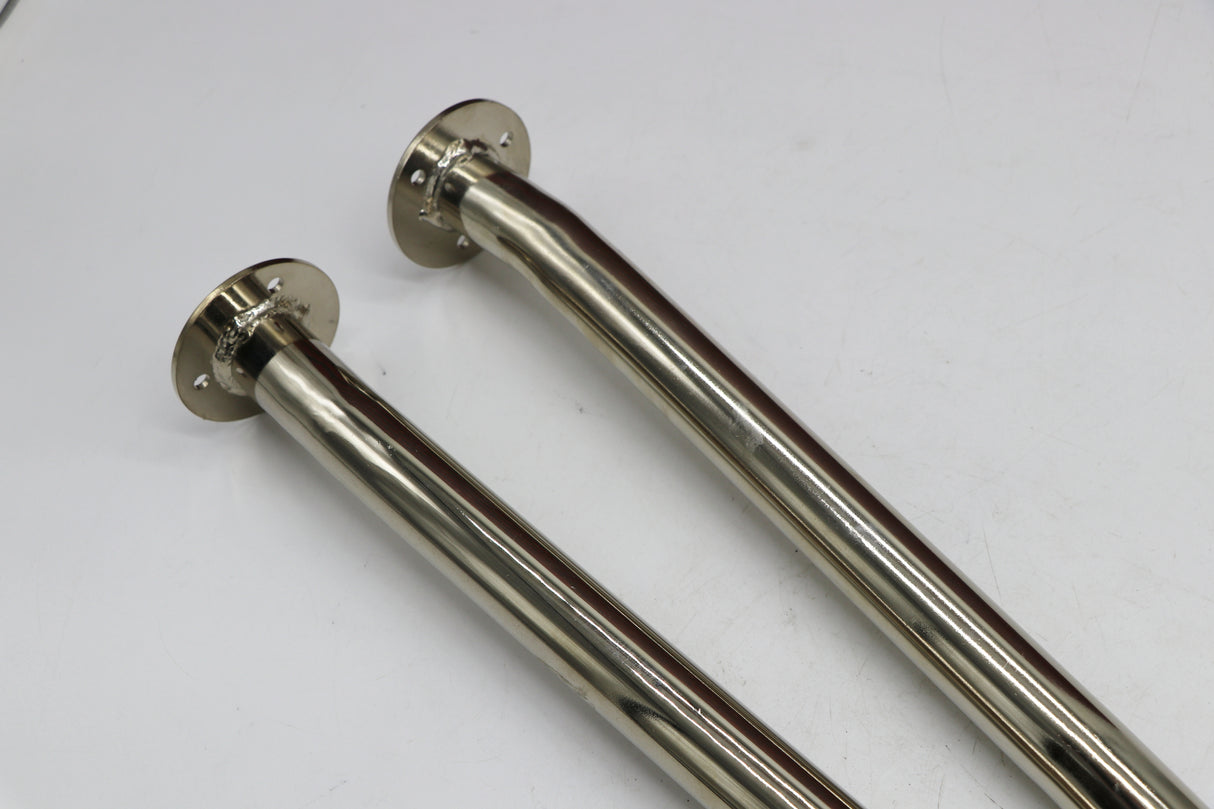 CHROME SHEARER pipes silencer STINGER TUBES for use with OEM airbox Banshee 3