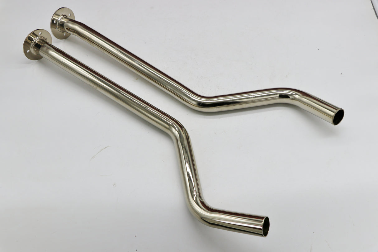 CHROME SHEARER pipes silencer STINGER TUBES for use with OEM airbox Banshee 2