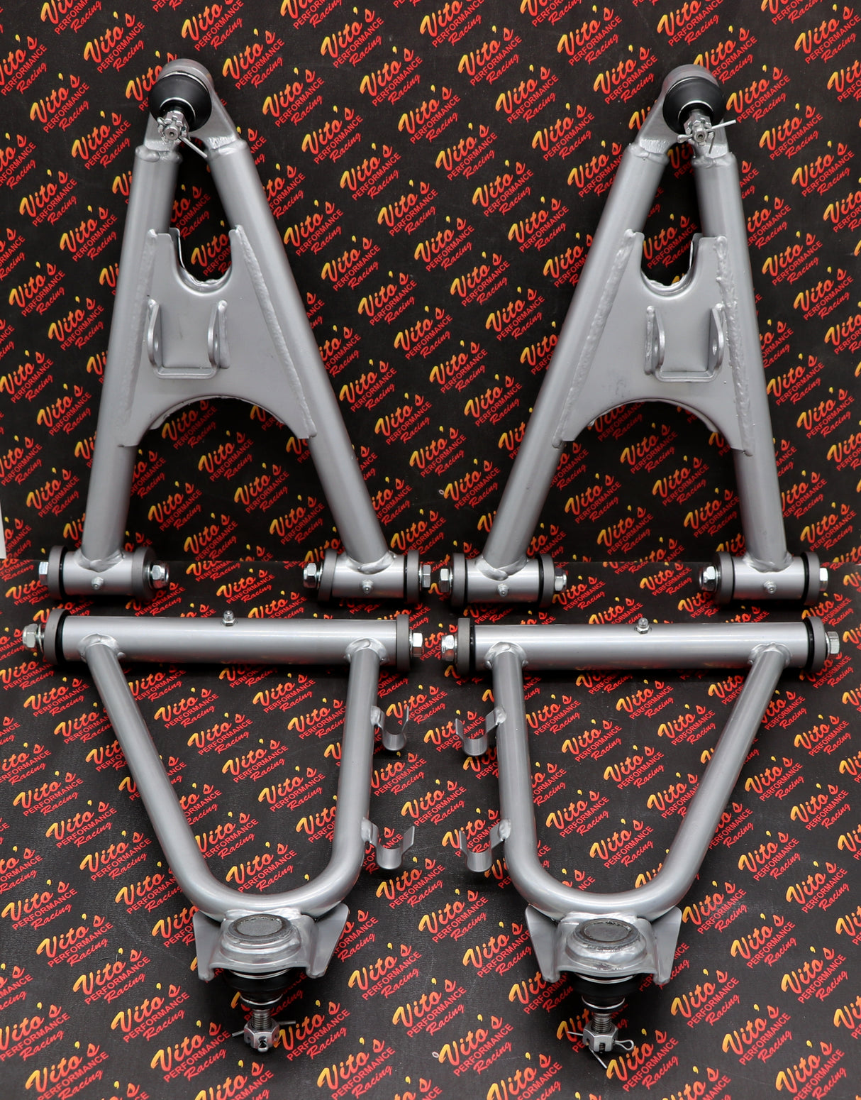 A-Arms complete OEM replica set SILVER + bolts + caps Yamaha Banshee 1991-2006