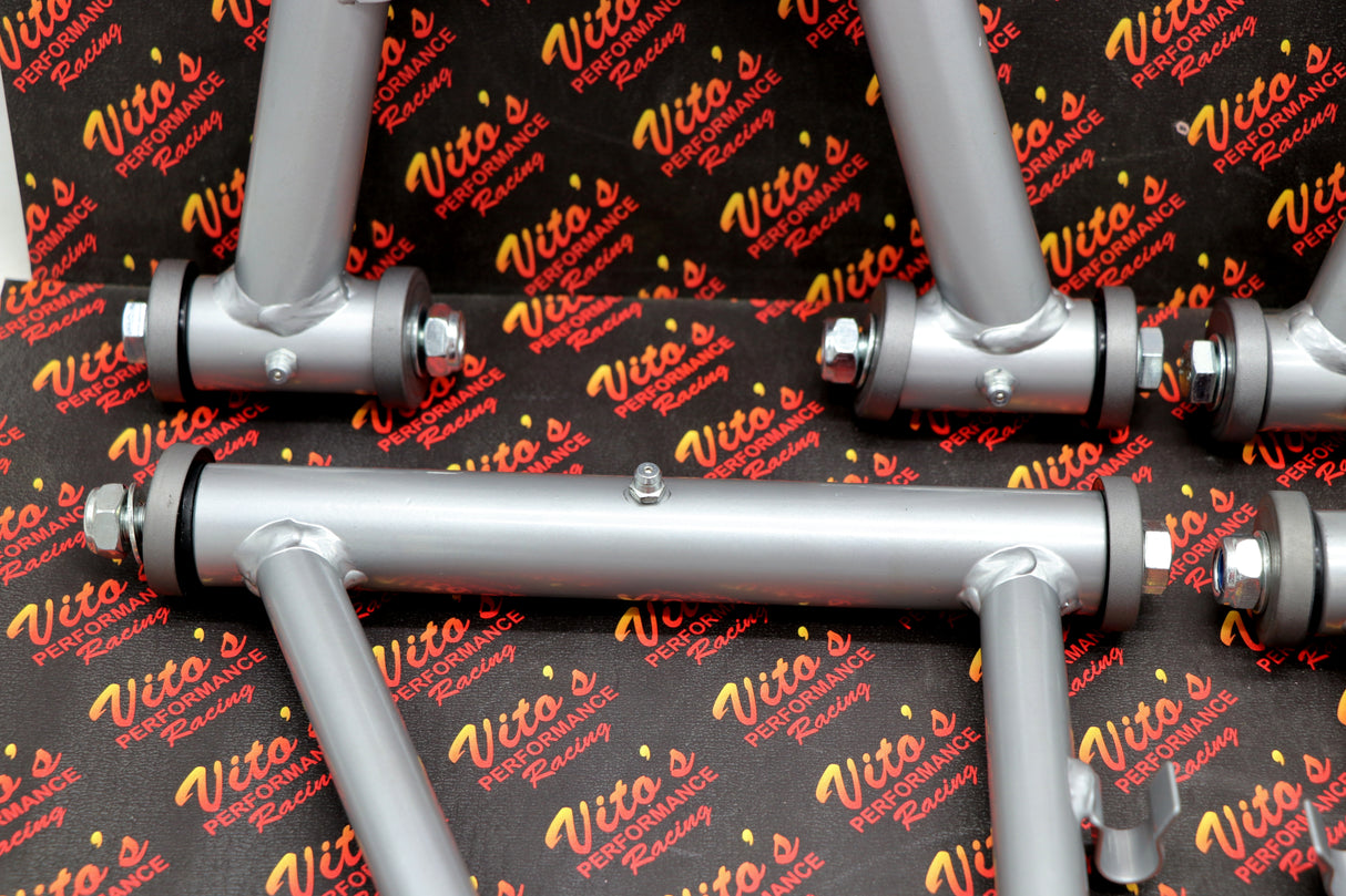 A-Arms complete OEM replica set SILVER + bolts + caps Yamaha Banshee 1991-2006