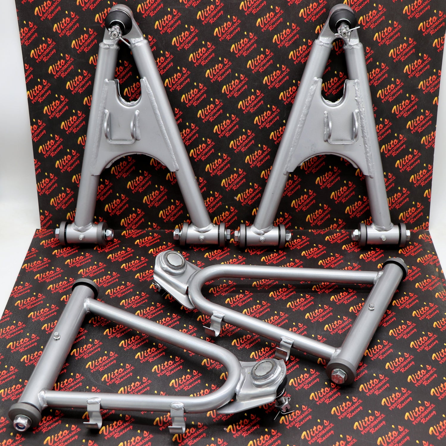A-Arms complete OEM replica set SILVER + bolts + caps Yamaha Banshee 1991-2006