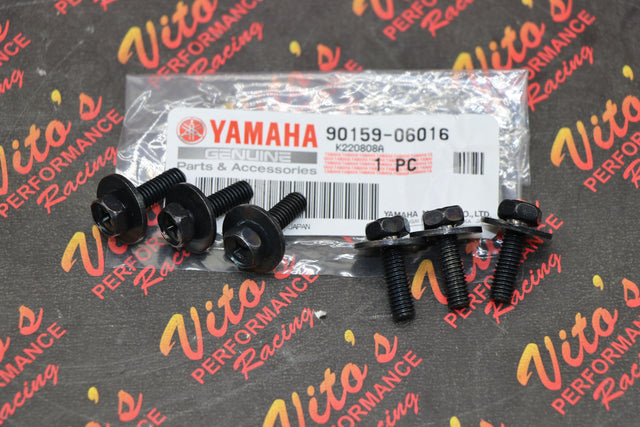 6 x CLUTCH SPRING BOLT SCREW + WASHER Yamaha Banshee OEM genuine Factory 1