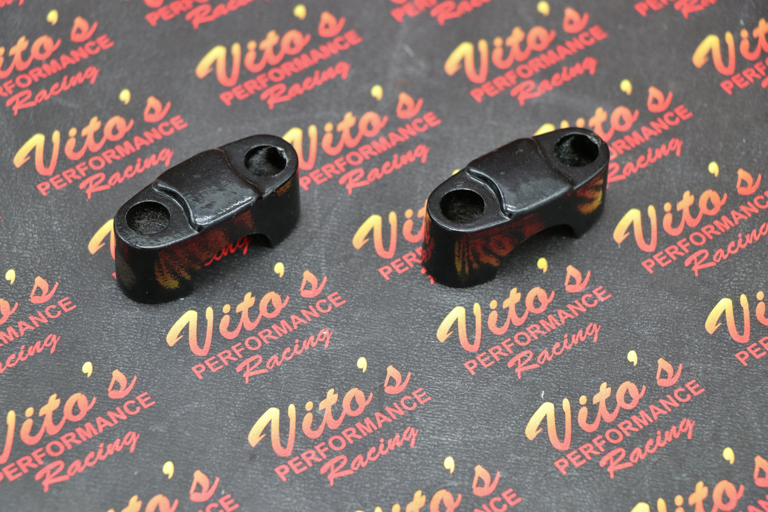 2 x Handlebar clamps steering stem Yamaha Banshee Raptor Blaster 1E6-23441-00-00
