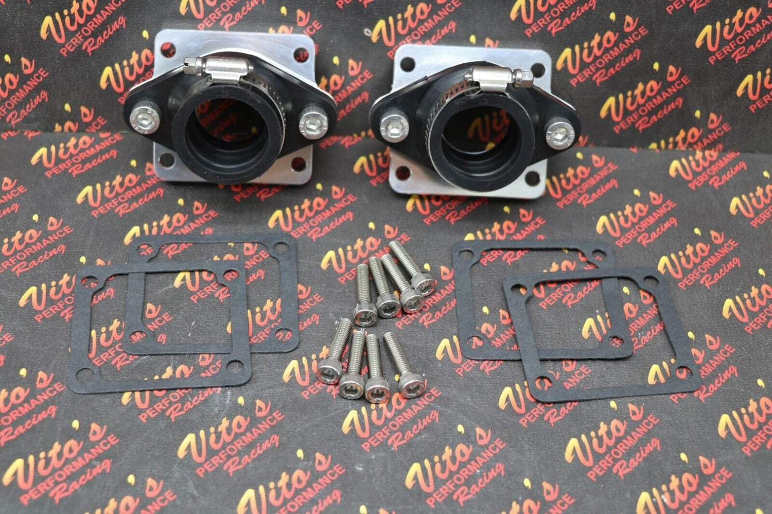 2 x BANSHEE BILLET aluminum SINGLE INTAKES carb boots intake stock carb 28mm PWK 4