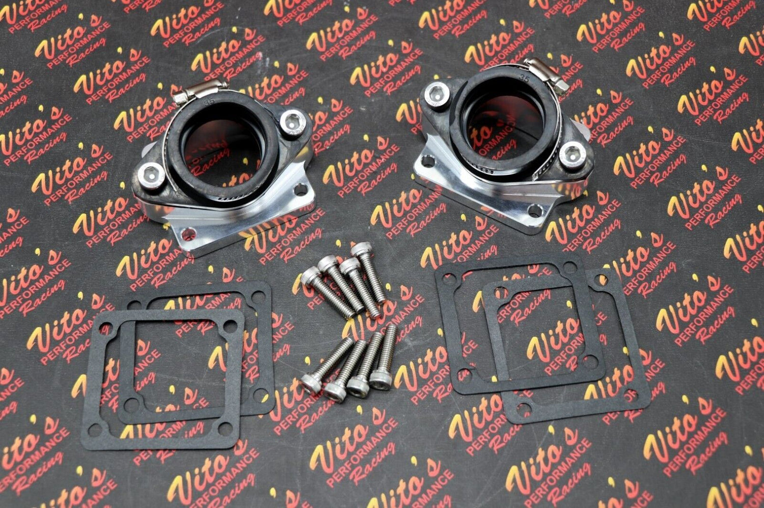 2 x BANSHEE BILLET aluminum SINGLE INTAKES carb boots intake 33mm 34mm 35mm PWK 1