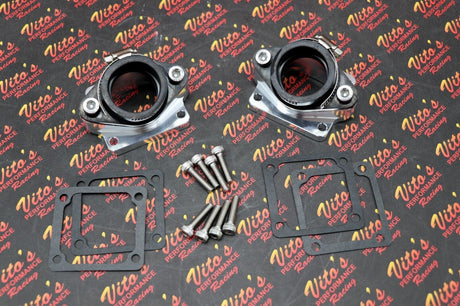2 x BANSHEE BILLET aluminum SINGLE INTAKES carb boots intake 33mm 34mm 35mm PWK 1