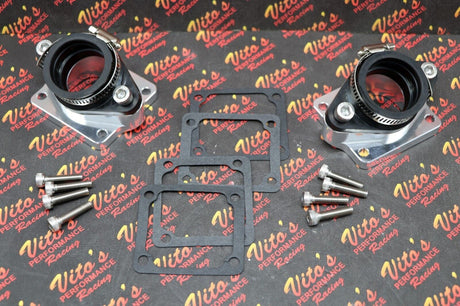 2 x BANSHEE BILLET aluminum SINGLE INTAKES carb boots intake 33mm 34mm 35mm PWK 3